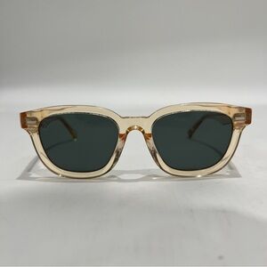 Raen Myles 50mm Champagne Clear Acetate Polarized Sunglasses